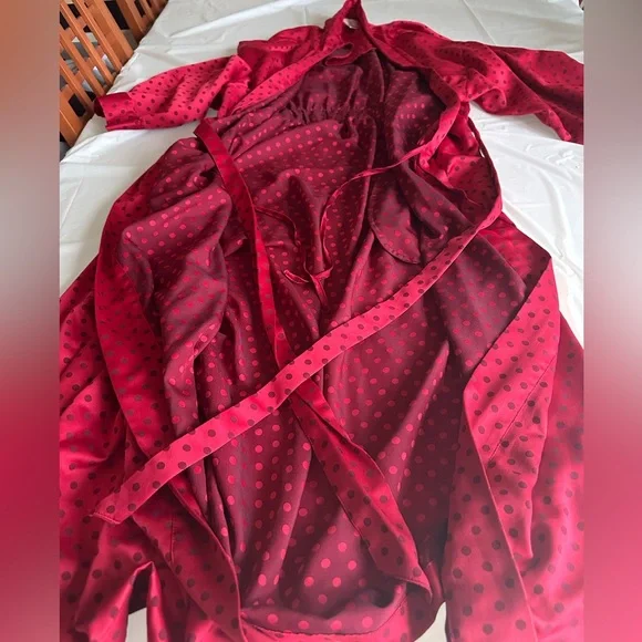 Red Polka Dots Sleep Robe